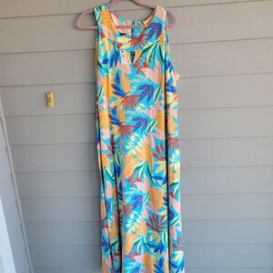 Talbots sleeveless knit maxi 2X. NWT.